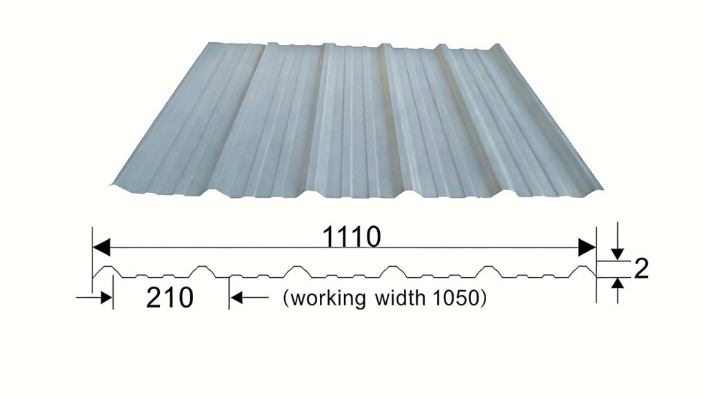 Trapezoidal roof tile Profiles19