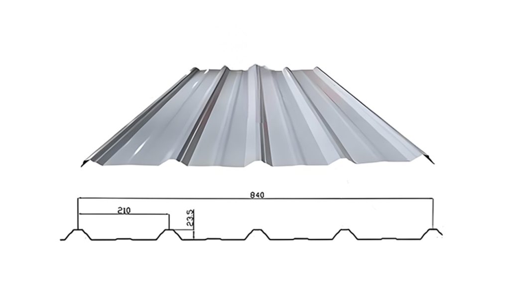 Trapezoidal roof tile Profiles18