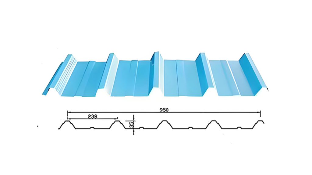 Trapezoidal roof tile Profiles16