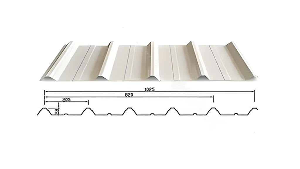 Trapezoidal roof tile Profiles15