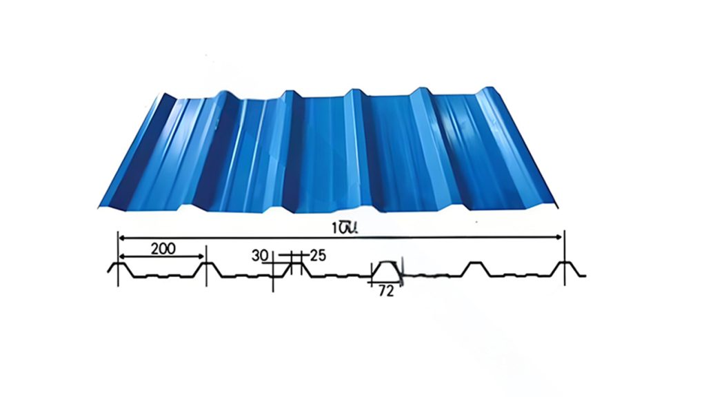 Trapezoidal roof tile Profiles13
