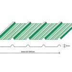 Trapezoidal roof tile Profiles10