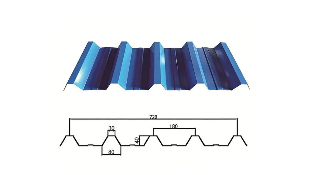 Trapezoidal roof tile Profiles6