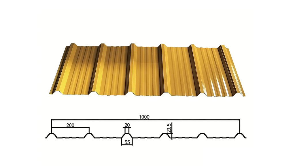 Trapezoidal roof tile Profiles5