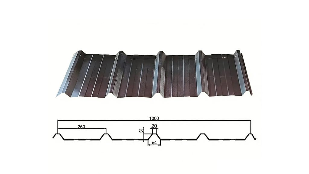 Trapezoidal roof tile Profiles4