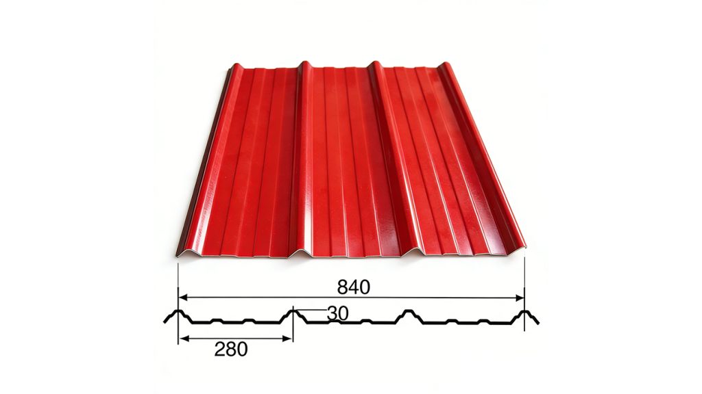 Trapezoidal roof tile Profiles1