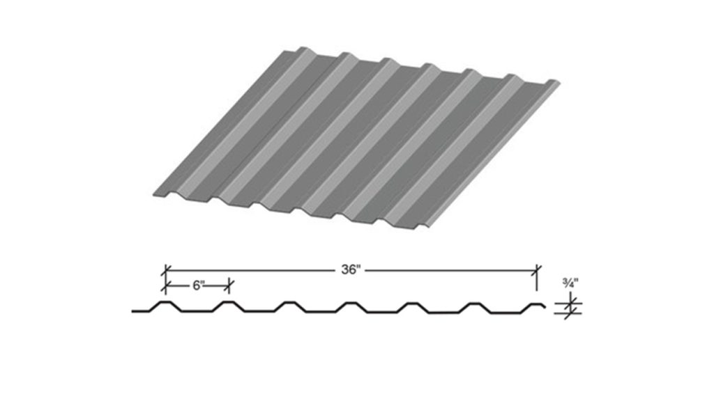 Trapezoidal roof tile Profiles24