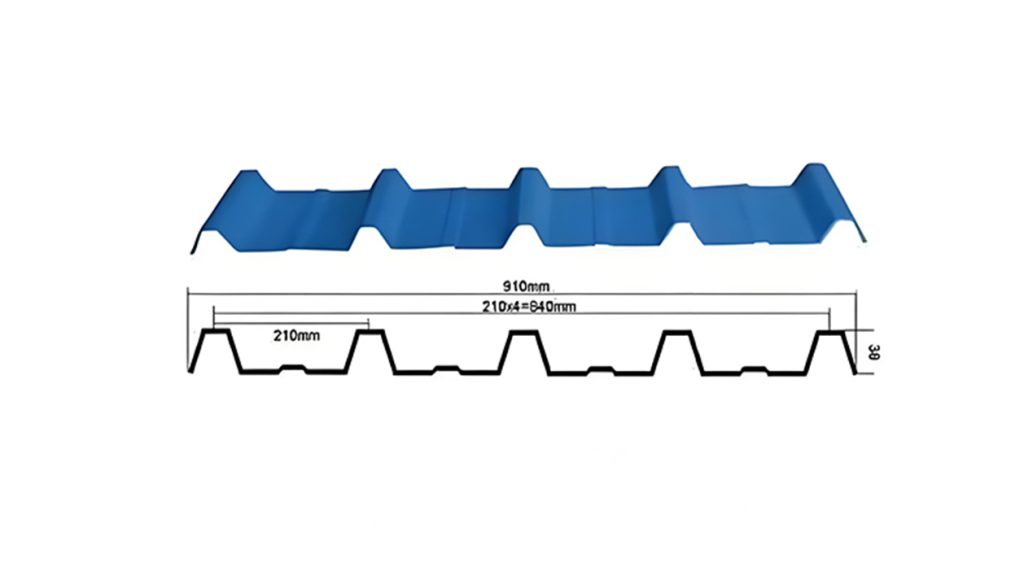 Trapezoidal roof tile Profiles21