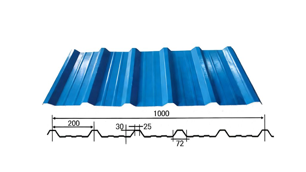 Trapezoidal roof tile Profiles20