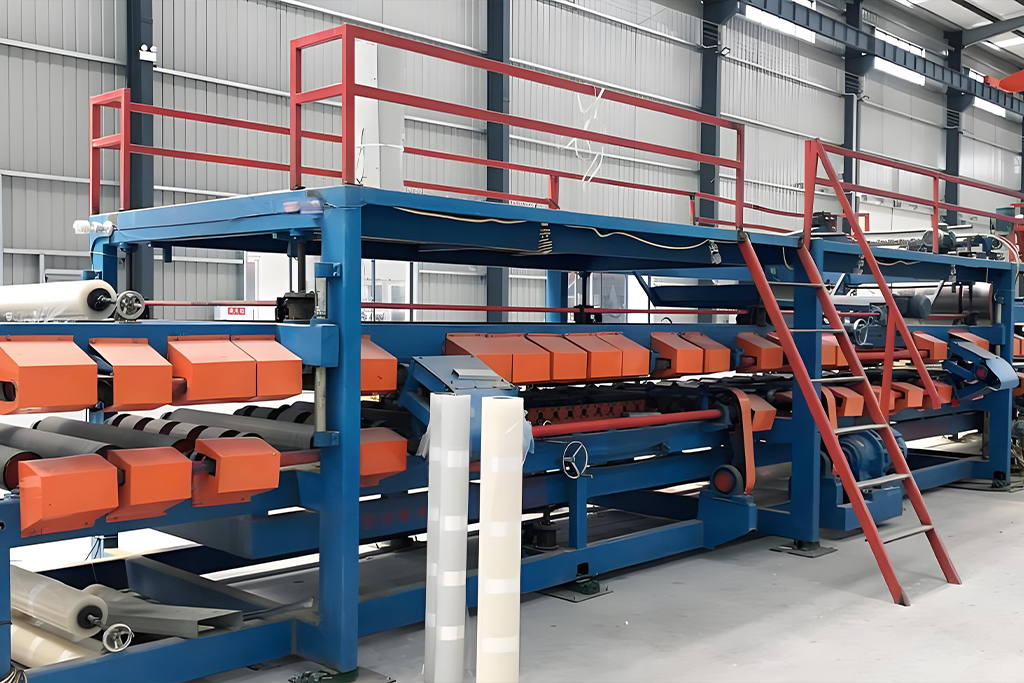 Sandwich panel roll forming machine