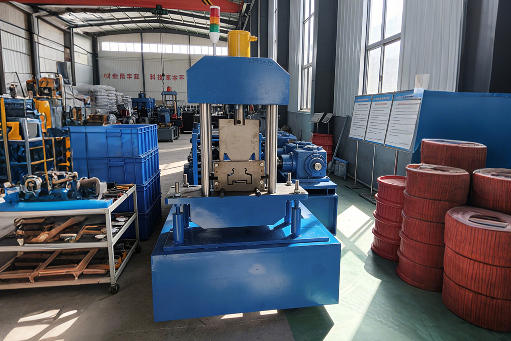 Steel rack roll forming machine