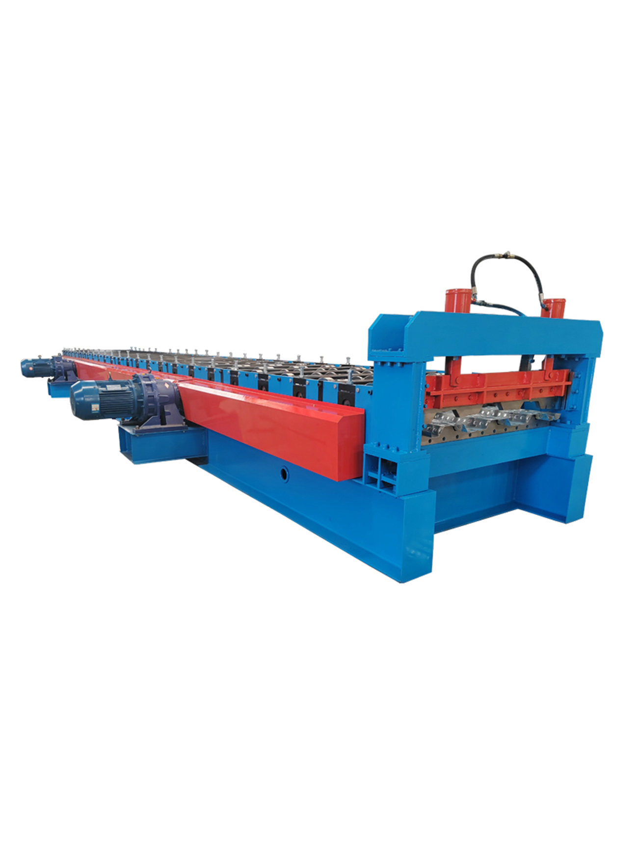 Floor decking roll forming machine
